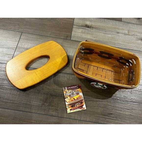 Longaberger 1998 Shades of Autumn Bakers Bounty Basket Woodcrafts Tissue‎ Lid - Picture 4 of 5